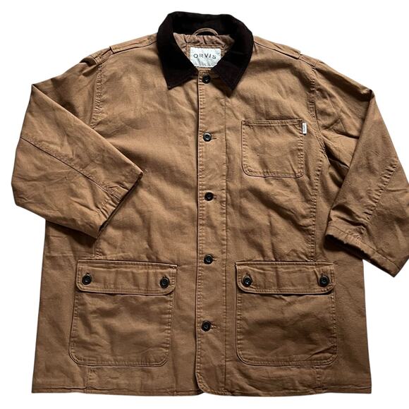 Orvis Classic Collection Long Chore Coat Button-up Jacket Men's Sz XXL - Picture 2 of 9